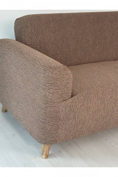 Jakar Kumaş Lastikli Kayma Yapmayan3 Kişilik Tekli Kanepe Örtüsü