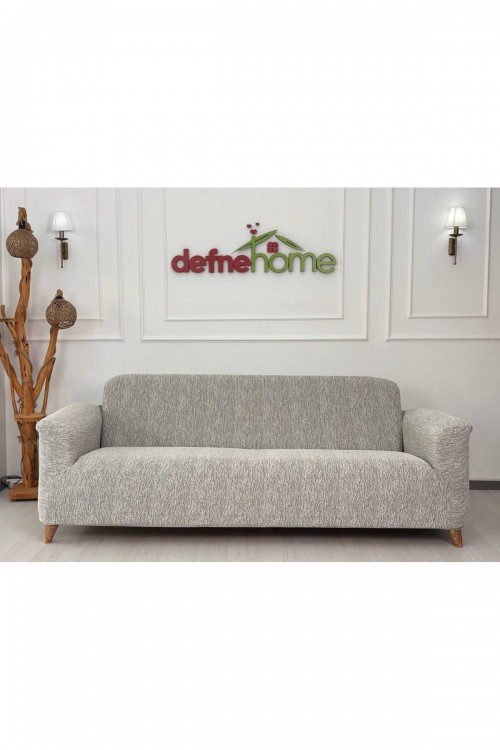 Lastikli Koltuk Örtüsü Jakarlı Düz Desen 3-3-1-1 Lastikli Kanepe Örtüsü, Giydirme Koltuk Kılıfı Takımı