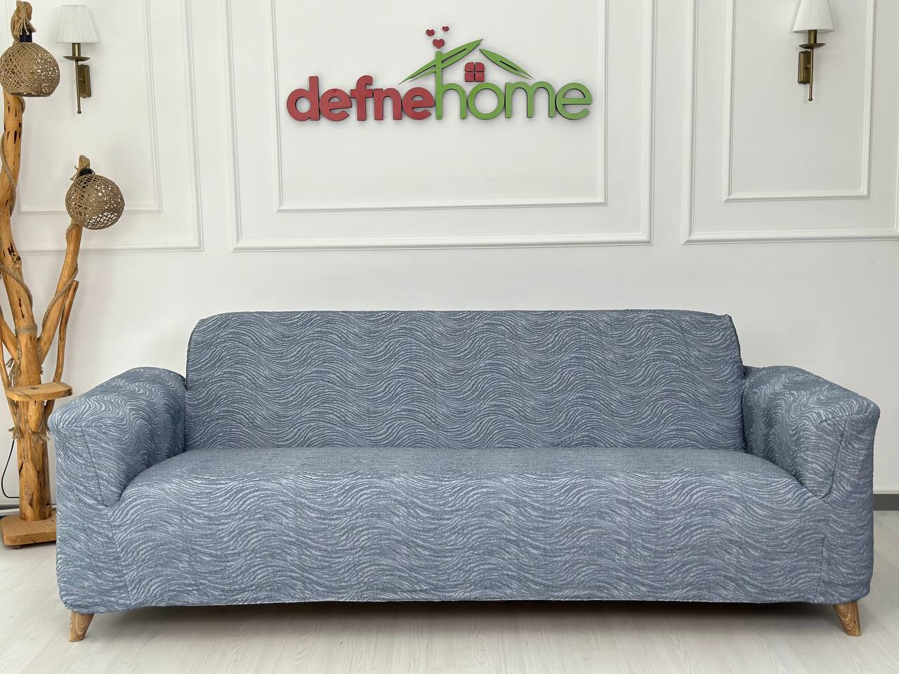 Lüks Likra Döşemelik Kumaş Koyu Gri